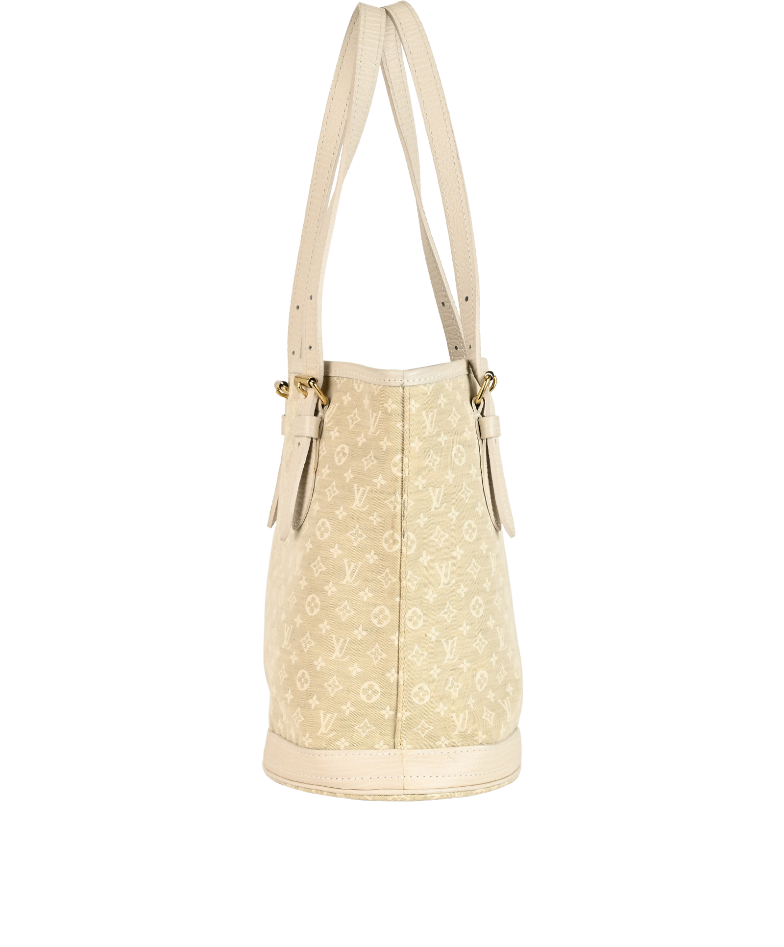 Mini Lin Idylle Bucket PM, &pound;495, Handbags, Cream, Canvas, Side view